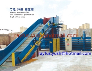Chine Machine hydraulique horizontale de presse d'Autoamtic, pour le carton, la boîte de carton, etc. de rebut. fournisseur