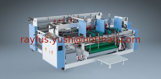 Machine à coller en carton à deux pièces entièrement automatique, avec unité de pressage et sortie latérale fournisseur