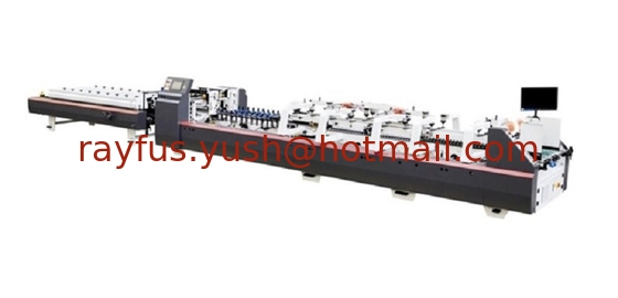 Machine à coller des dossiers automatique multifonctionnelle avec pré-pliage et verrouillage en bas, par pistolets à colle, option pour boîte de CD fournisseur